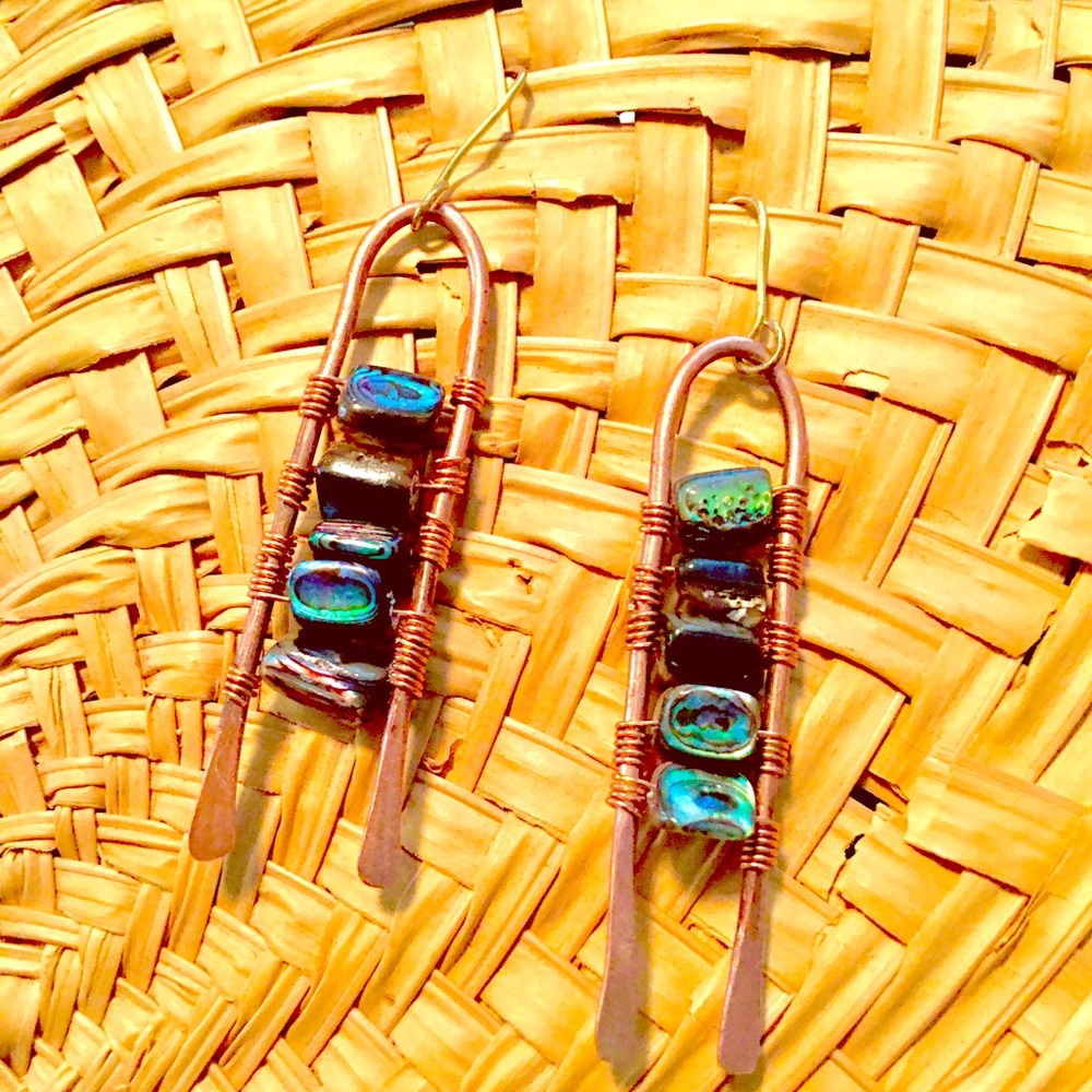 Wearable art, handcrafted Earrings